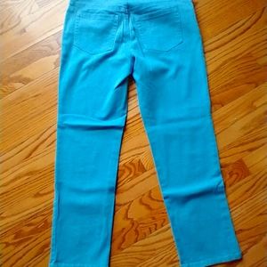 Gloria Vanderbilt Amanda Missy Short jeans turquoise size 8
